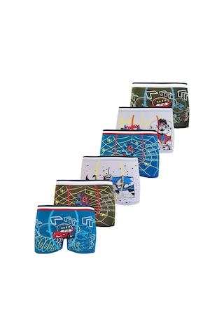 Erkek Çocuk Karakterli Boxer Pamuklu Renkli Ekonomik Rahat 6'lı