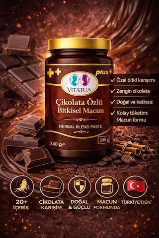 Çikolata Özlü Bitkisel Macun 240 Gr