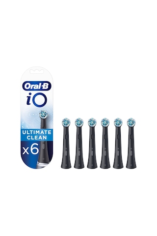 Oral-B İo Ultimate Clean Siyah Diş Fırçası Yedek Başlığı 6'lı