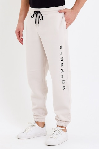 JAHR MARC Baskılı Oversize Krem Erkek Eşofman Altı Krem