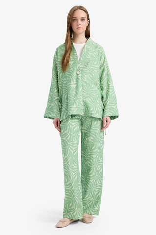 Defacto Relax Fit Desenli Uzun Kollu Tunik E1110ax25smgn769 Yeşil