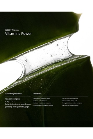 Inglot Inglot Playınn Vitamins Power Tırnak Güçlendirici Oje 7