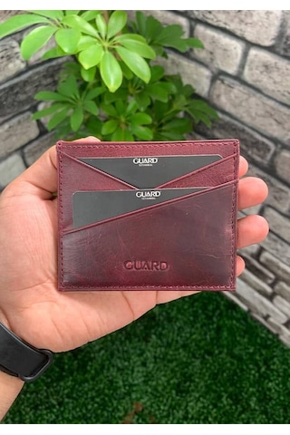 Derije Hakiki Deri Antik Bordo Kartlık T1434 Çok Renkli