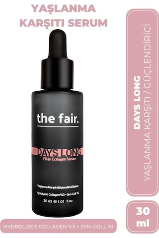 the fair. Days Long Fill-in Collagen Yaşlanma Karşıtı Cilt Serumu %3 Hidrolize Kolajen+ %1 Syn-Coll 30 ML