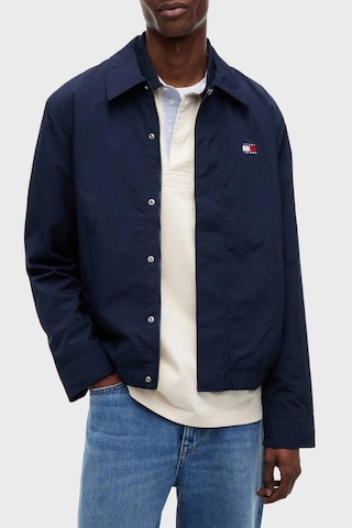 Tommy Jeans Klasik Yaka Çıtçıtlı Slim Fit Ceket Erkek Mont Dm0dm22733 C1g Lacivert