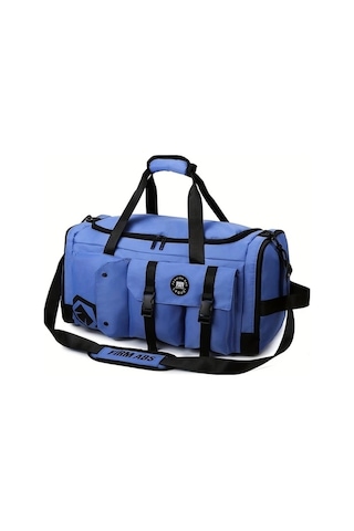 Sandwich Motion003 Eonothem Mavi Büyük Kapasiteli Çok Bölmeli Ayarlanabilir Askılı Kraliyet Mavisi Seyahat Çantası Mavi