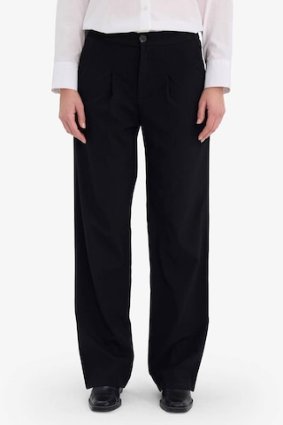 Defacto Wide Leg Çift Cepli Yüksek Bel Geniş Paça Pantolon G3822ax25aubk81 Siyah-bk81