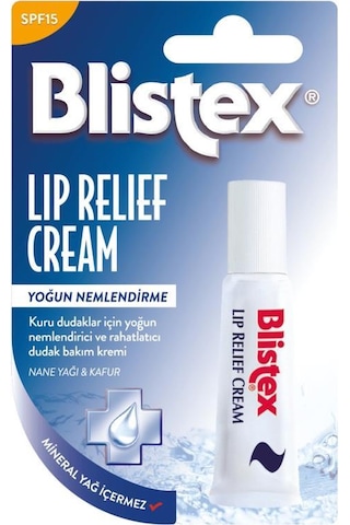 Blistex Lip Relief Cream SPF10 Çatlamış Dudaklar için Bakım Kremi 6 ML