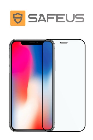 Safeus Tam Kaplayan Toz Filtreli Safir Ekran Koruyucu Cam , İphone X İle Uyumlu