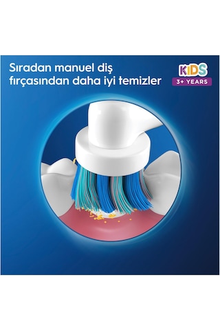 Oral-B D100 Vitality Spiderman Özel Seri Çocuklar İçin Ekstra Yumuşak Şarj Edilebilir Diş Fırçası + Seyahat Kabı