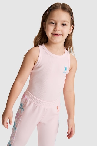 U.S. Polo Assn. Kız Çocuk Açık Pembe Tişört Basic 50325671-vr078 Acık Pembe