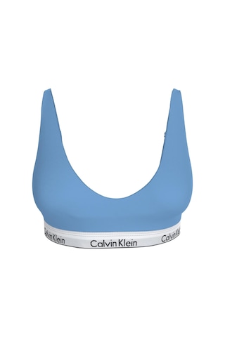Calvin Klein Kadın Logo Detaylı Mavi Lightly Lined Bralette-14669