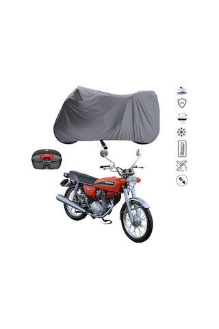 Honda CG 125 ÇANTALI MOTOSİKLET BRANDA SU GEÇİRMEZ TOPCASE UYUMLU MOTOR BRANDA