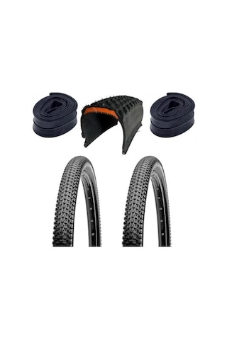Bike Sky Black Cat 5mm Zırhlı 29x2.10 Zırhlı Dağ Bisikleti Lastiği 2 Adet Dış 2 Adet İç Ön Arka Lastik Seti