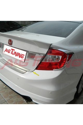 Honda Cıvıc Krom Alt Bagaj Çıtası 2012-2016 P. Çelik N11.6034