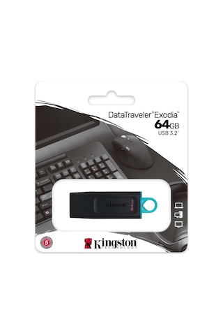 Kıngston Exodıa 64gb Datatraveler Usb 3.2 Flash Bellek