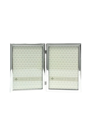 Ayrex Lawrence Frames Çift Resim Çerçevesi, Metal, 12,7 X 17,8 Cm, Gümüş Rengi, Gümüş, 5x7 Çift