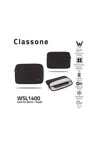 Wsl1400 13-14 Tablet Kılıf-siyah Genel