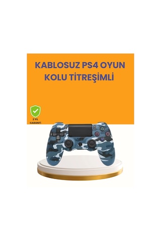 Ps4 Kablosuz Oyun Kolu Gecikmesiz Bağlantılı Ergonomik Tasarımlı
