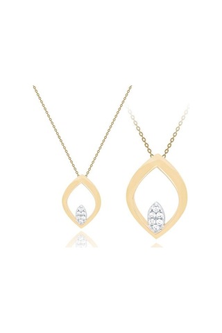 Tektaş - Sarı Altın 14 Ayar Trend Kolye N11.45931