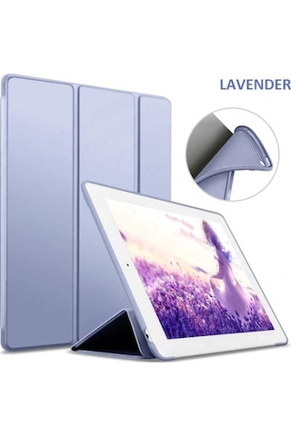 Apple Uyumlu iPad  9. Nesil 10.2" Kılıf Arkası Silikon Smart Case A2602 A2603 A2604 A2605