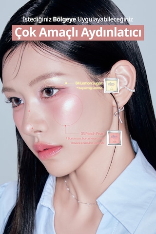 Doğal Görünüm Sunan Pembe Işıltılı Aydınlatıcı Clıo Glass&highlighter 01 Moon Glow Luxury Koshort Pembe