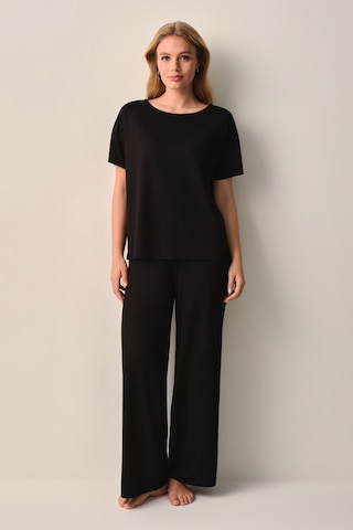 Suwen Mira Modal Pijama Takımı Sh26635660012 Siyah