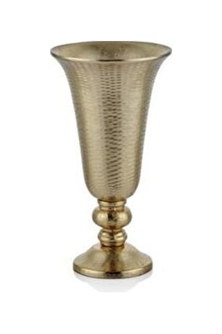Hammer Gold Kucuk Vazo 18x18x34 Cm Altın