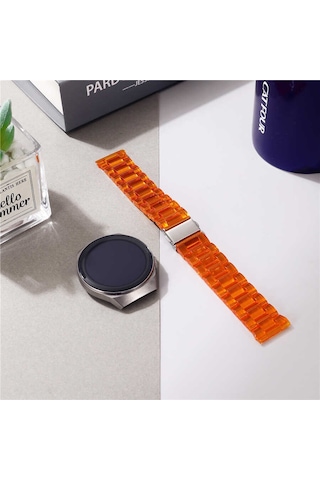 Galaxy Watch Active 2 40mm Uyumlu Krd-27 20mm Zore Kordon-turuncu