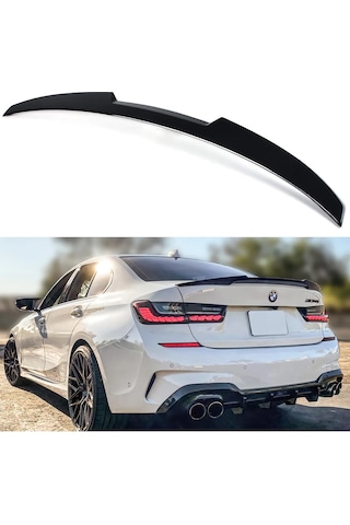 Bmw G20 M4 Bagaj Üstü Spoiler Parlak Siyah Spoyler Plastik İthal 2019-2022