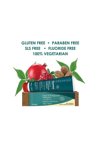 Himalaya Neem & Nar Özlü Florürsüz Organik Diş Macunu 150 G