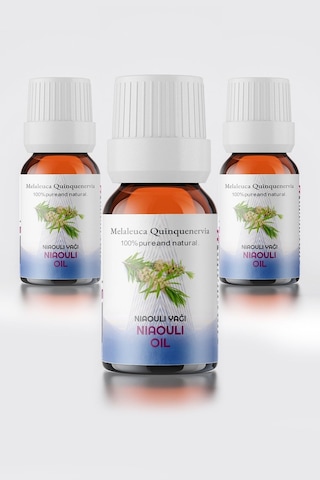 Nioli Uçucu Yağı %100 Doğal Seyreltilmemiş 3'lü Set Niaouli Essential Oil 3x10 Ml