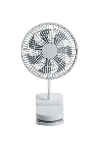 Klip Fan Taşınabilir Usb Arabası İle 4 Hızlar İle Sessiz Klip Mini Masa Fan 360 Dönebilen Pil Kumandalı Beyaz Fanlar Hstı6u Beyaz