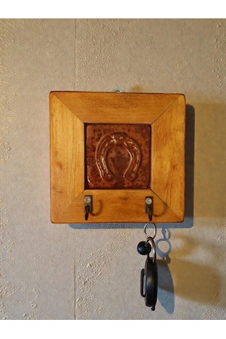 Nal, Seramik Anahtarlık Duvar Pano 14,5x14,5x2,5cm -