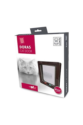 M-pets Doras 4 Yönlü Kedi Kapısı Karışık Renkli 25x23,3 Cm 244-56009.01