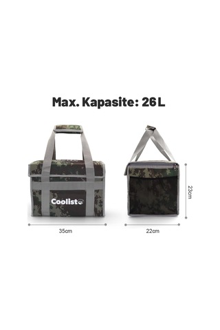 Coolist Cl26C 26 L Katlanabilir Termos Bez Çanta / Buzluk Çok Renkli