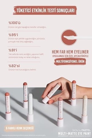 By Pastel Multi- Eye Paint Waterproof Eyeshadow&liner, 83 Stylish Diğer