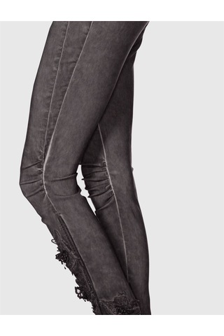 BULALGİY Kadın Mor Skinny Dantel Pantolon - BGA035301