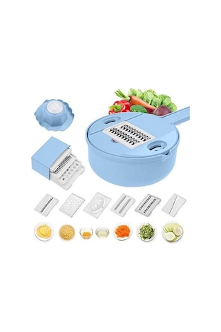 Dinosaurs Mandoline Dilimleme Kesici Kıyıcı Sebze Kesici Rende Yuvarlak Mutfak Işlevli Parçalı Rende Meyve Soyucu Yıkama Sızdıran Havzası Manuel Dilimleyiciler Altın