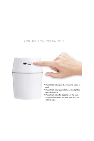 Vkemall Mini Nemlendirici Aromaterapi Makinesi - Usb Şarjlı, Taşınabilir, Otomatik Kapanma, Sessiz Çalışma, Beyaz 200ml