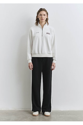 Mavi Logo Baskılı Kırık Beyaz Kadın Sweatshirt M1s10373-70057 Kırık Beyaz