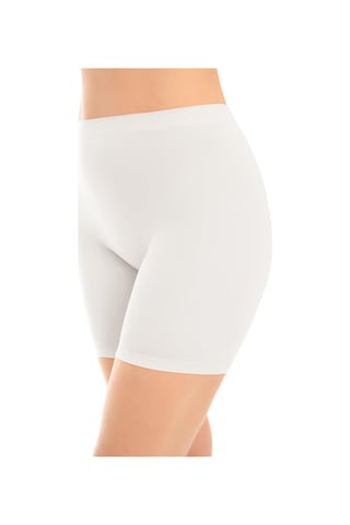 Cottonhill Premium - Kadın Ultra-rahat Seamless Yüksek Bel Uzun Paça Boxer 3'lü Paket Renkli-1 Çok Renkli