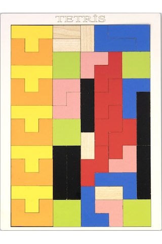CapellaWoodWorks Ahşap Blok Oyunu Puzzle Zeka Bulmaca