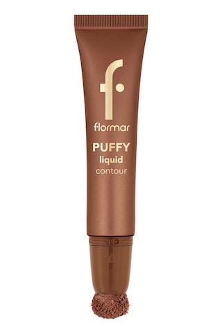 Flormar Puffy Liquid Hafif Yapılı & Sünger Aplikatörlü Yoğunluğu Ayarlanabilir Likit Kontür 002 Hot Chclate