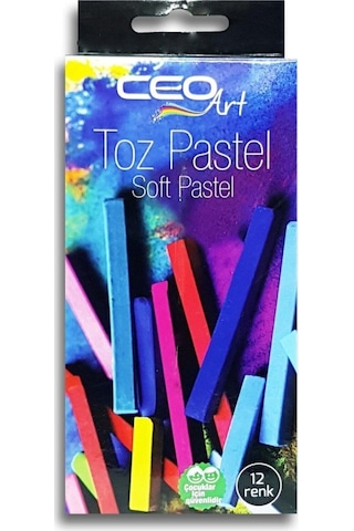 Ceo Art Pa0001 Toz Pastel Boya 12 Renk 7693859793759