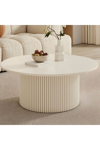 Most Bohem Orta Sehpa 2'li Set %100 Ahşap 85 Cm. Çap Aytaşı