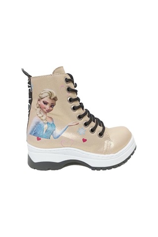 Fix Kids 9603 Parlak Deri Fashion Kız Çocuk Bot Pudra