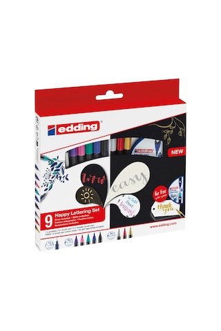 Edding Happy Başlangıç Yazı Seti 9'lu