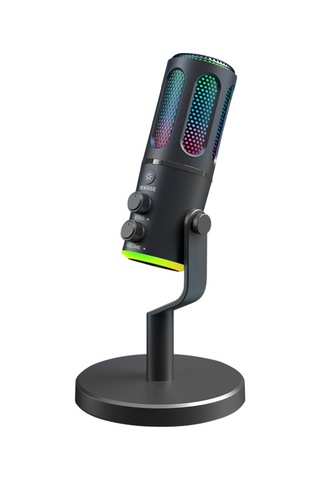 Skycıty Usb Kapasitif Mikrofon, Hemen Kullanılabilir, Rgb Işık Efekti