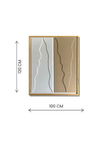 Dekoratif Minimal, 3d Kum Dokulu El Yapımı Soyut Tablo, Tabloda Yeni Boyut-5250114